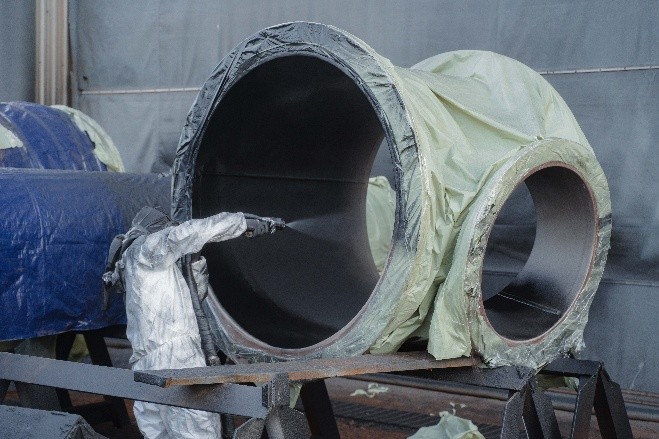 Spool Pipe Lining Process